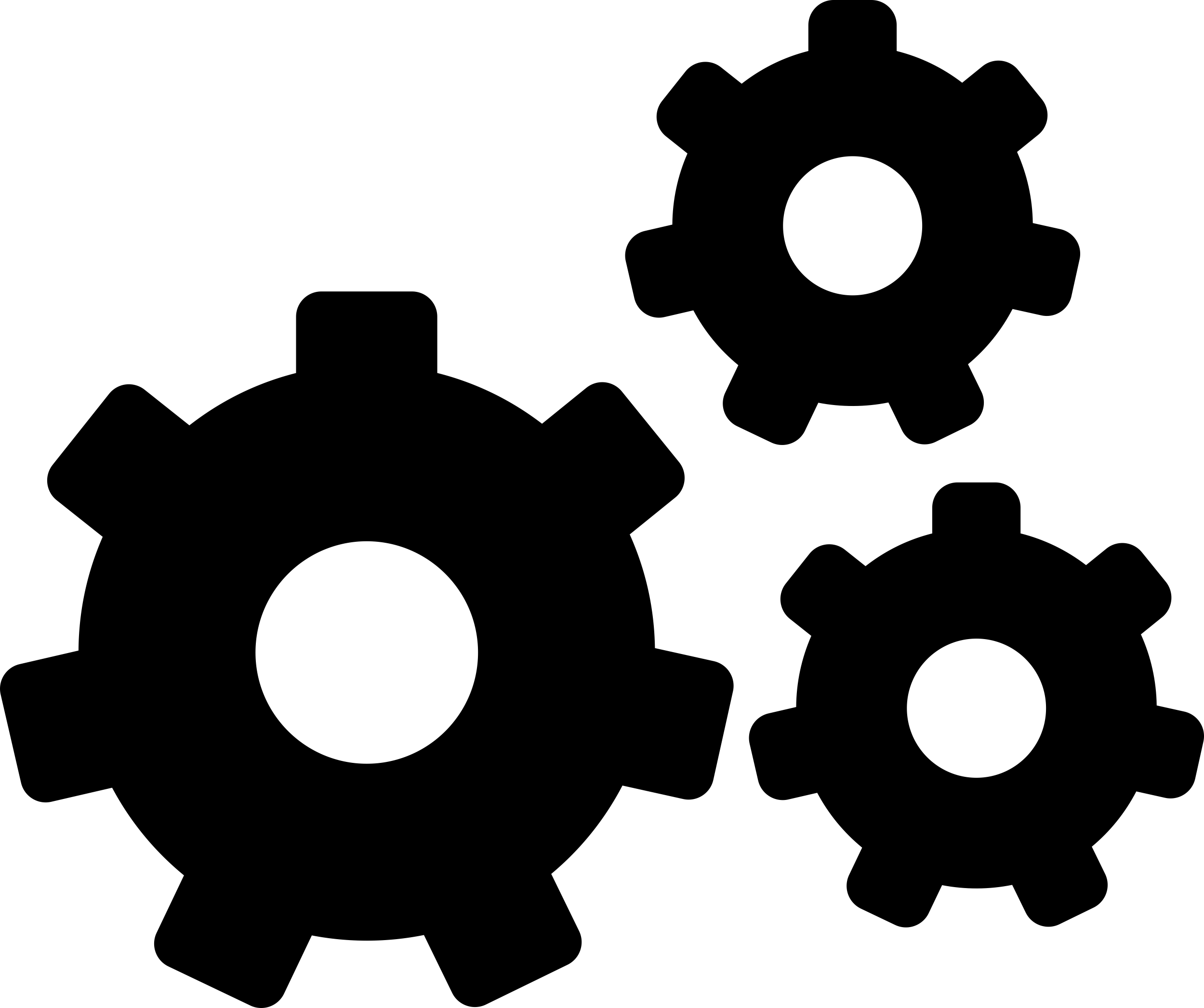 Gears Configuration Tool Outline Icon Svg Set Free Vectors